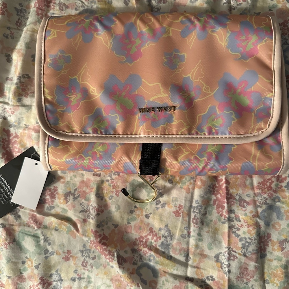Nine West Pastel Floral Cosmetic Case